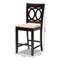 Baxton Studio Lenoir Sand Upholstered Espresso Finished Wood Pub Chair, PK2 153-9593 - alternate 6